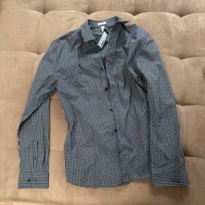 Artefact Men's Medium Navy Stretch Slim Fit Long Sleeve‎ Button Front Shirt NWT